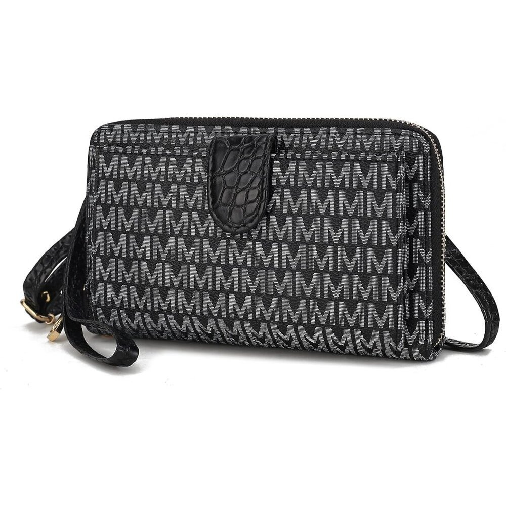 Women's Vegan Leather Crossbody Phone Bag Wallet Purse Handbag